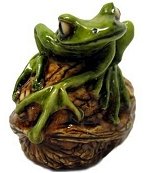 Frog on Walnut